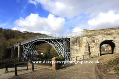 The bridge over the river Severn, Ironbridge town