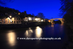 The bridge over the river Severn, Ironbridge town