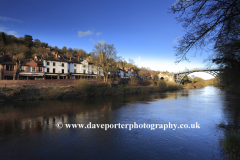 The bridge over the river Severn, Ironbridge town