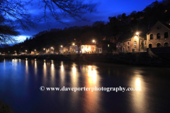 View of the river Severn and Ironbridge town