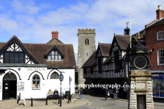 Spring view of Much Wenlock town