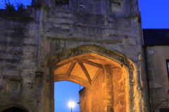 Browns Gate at night, Wells Cathedral