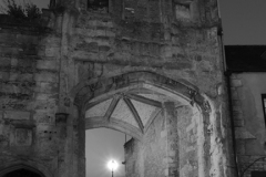 Browns Gate at night, Wells Cathedral