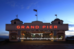 The Victorian pier at night, Weston Super Mare