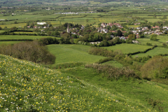 The Somerset levels from Brent Knoll