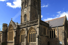 Summer, St Johns parish church, Axbridge village