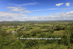 The village of East Brent, Somerset Levels