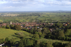 Glastonbury Town from Glastonbury Tor