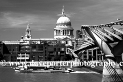 The Millennium Bridge and St. Pauls Cathedral