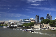 The river Thames, North Bank