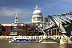 The Millennium Bridge and St. Pauls Cathedral