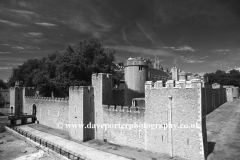 The walls and grounds of the Tower of London