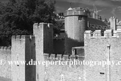 The walls and grounds of the Tower of London