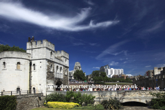 The walls and grounds of the Tower of London