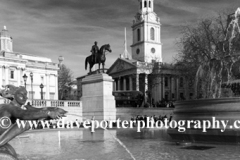 Trafalgar Square and church of St Martin