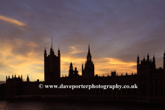 Sunset over The Houses of Parliament