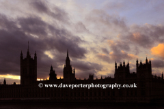 Sunset over The Houses of Parliament