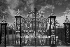 Ornate gates of Kensington Palace