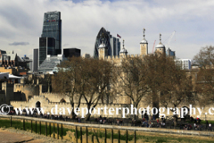 The walls and grounds of the Tower of London