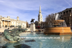 Trafalgar Square and church of St Martin