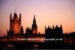 Sunset, The Victoria Tower, Houses of Parliament