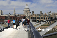 The Millennium Bridge and St. Pauls Cathedral