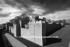 The walls and grounds of the Tower of London