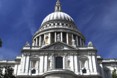 Summer, exterior view of Saint Pauls Cathedral