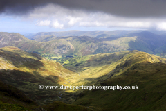 The Dovedale valley, from Hart Crag fell