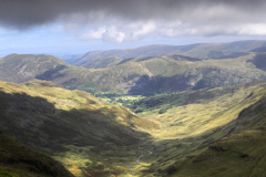 The Dovedale valley, from Hart Crag fell