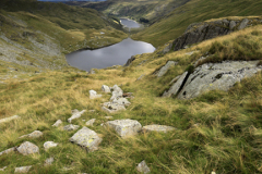 Summer view over Small Water and Haweswater