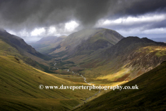 Landscape view through the Ennerdale valley