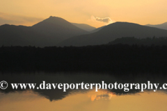 Sunset over Grisdale Pike Fell, Derwentwater