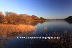 Sunset reflections in  Bassenthwaite lake