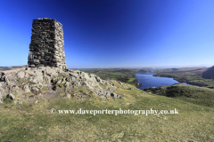 OS TRIG Point of Hallin fell above Ullswater