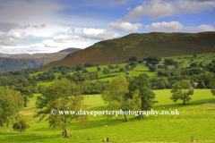 View of Cat Bells Fell through Newlands Valley