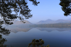 Misty dawn light over Derwentwater