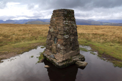 The OS Trig point, summit of Loadpot Hill fell