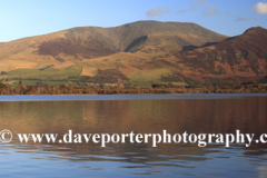 Skiddaw fell reflected in Bassenthwaite lake