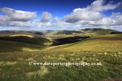 Landscape view over the Skiddaw Forest Fells