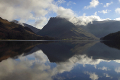 Fleetwith Pike fell, reflected in Buttermere