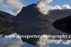 Fleetwith Pike fell, reflected in Buttermere