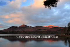 Dawn, Causey Pike and Grisedale Pike, Derwentwater