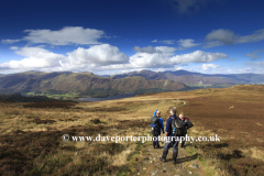 Walkers on Bleaberry Fell