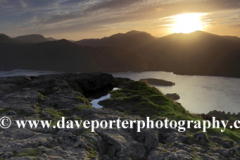 Sunset over Derwentwater from Walla Crag