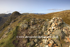 Summit cairn on Loft Crag Fell, Great Langdale