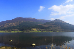 Skiddaw fell reflected in Bassenthwaite lake