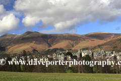 Spring view over Keswick town