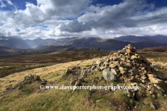 Summit cairn of High Seat Fell