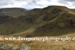 View over the summit of Riggindale Crag fell